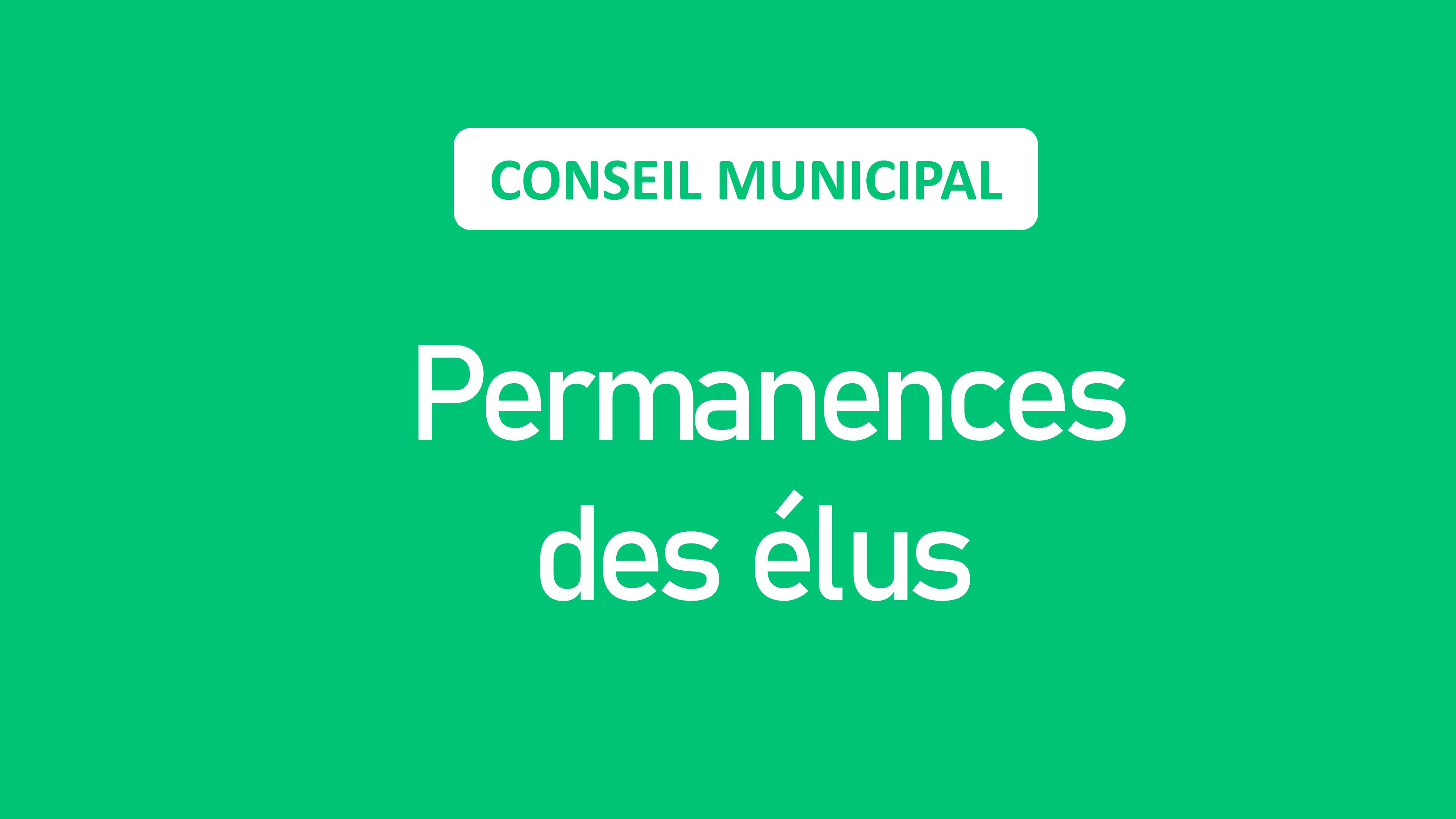 Permanences des élus