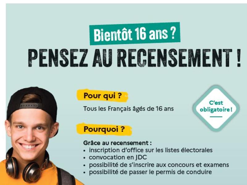 Recensement citoyen à 16 ans 